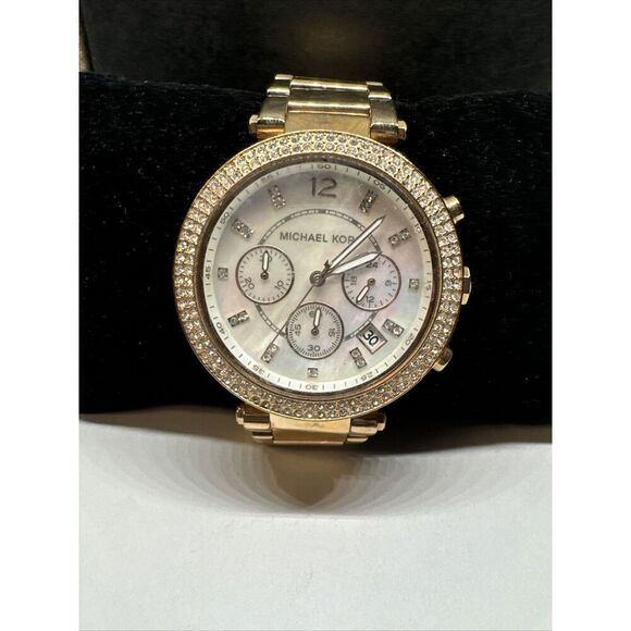Michael Kors Parker MK5491 Women\'s Gold Stainless Steel Analog Dial Watch JNA198 main image 10